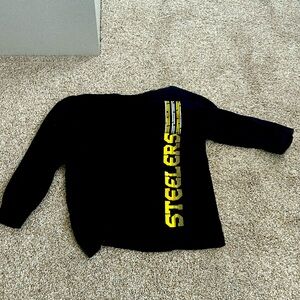 Long sleeves boy’s Steelers shirt, black